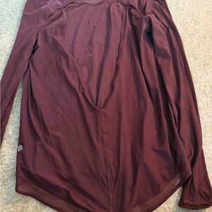 Maroon Long Sleeve Athletic Top lululemon